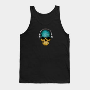 Dark Skull Deejay with Ukrainian Flag Tank Top